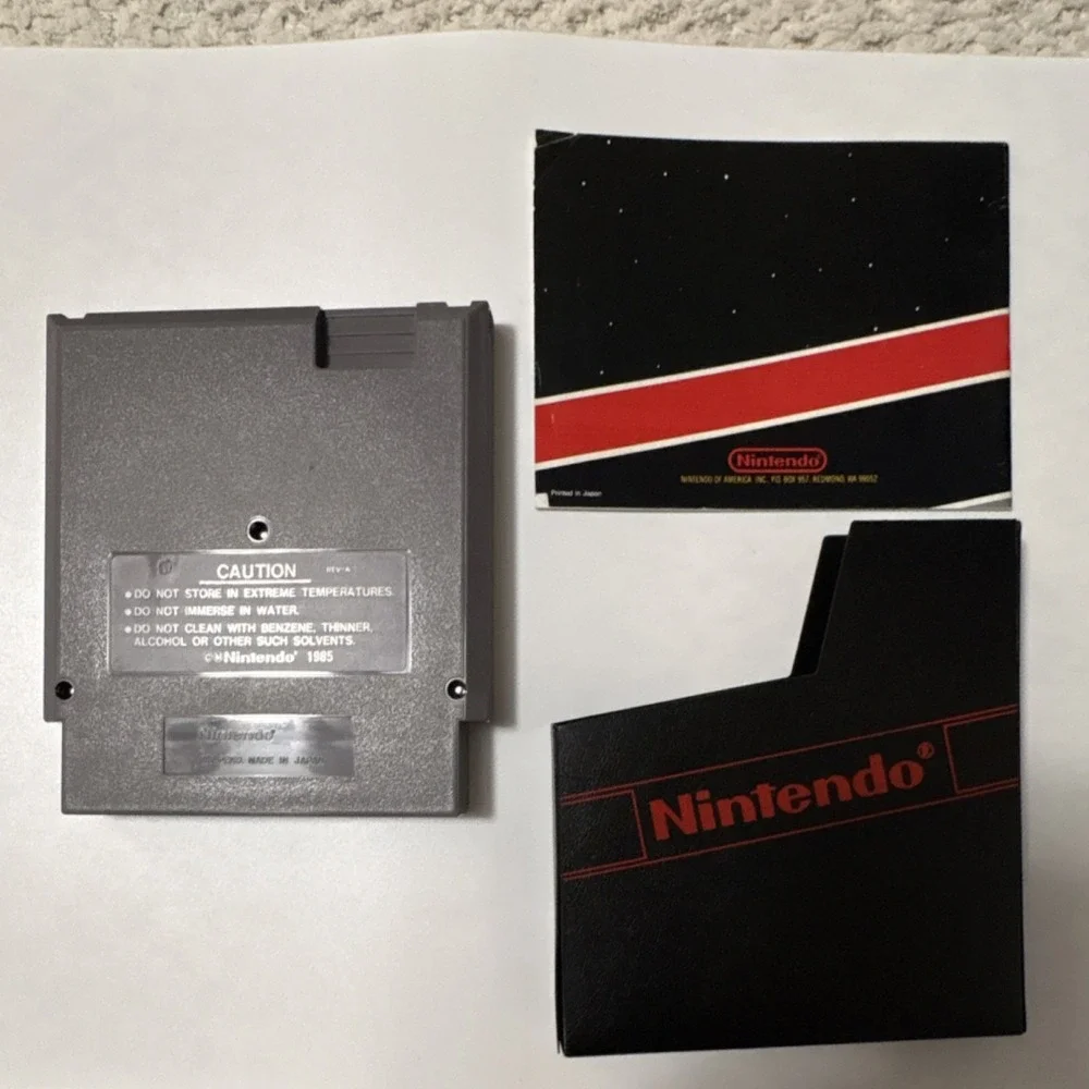 Nintendo Super Mario Bros. / Duck Hunt NES Cartridge Manual NTSC 1985